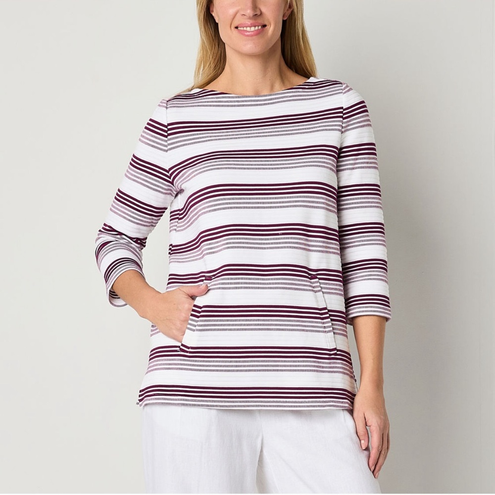 Liz Claiborne Women’s Pullover Size L Burgundy